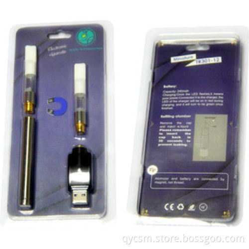 510 magnet e-cigarette, blister packing with magnet connect, 180/240/280mAh